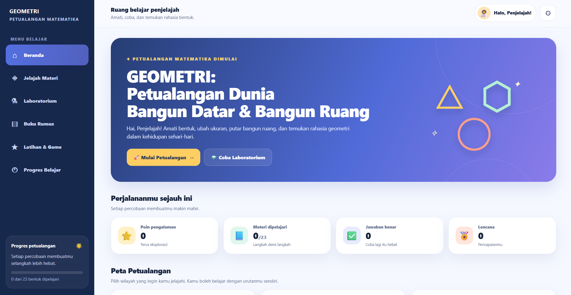 Screenshot Media Belajar Geometri