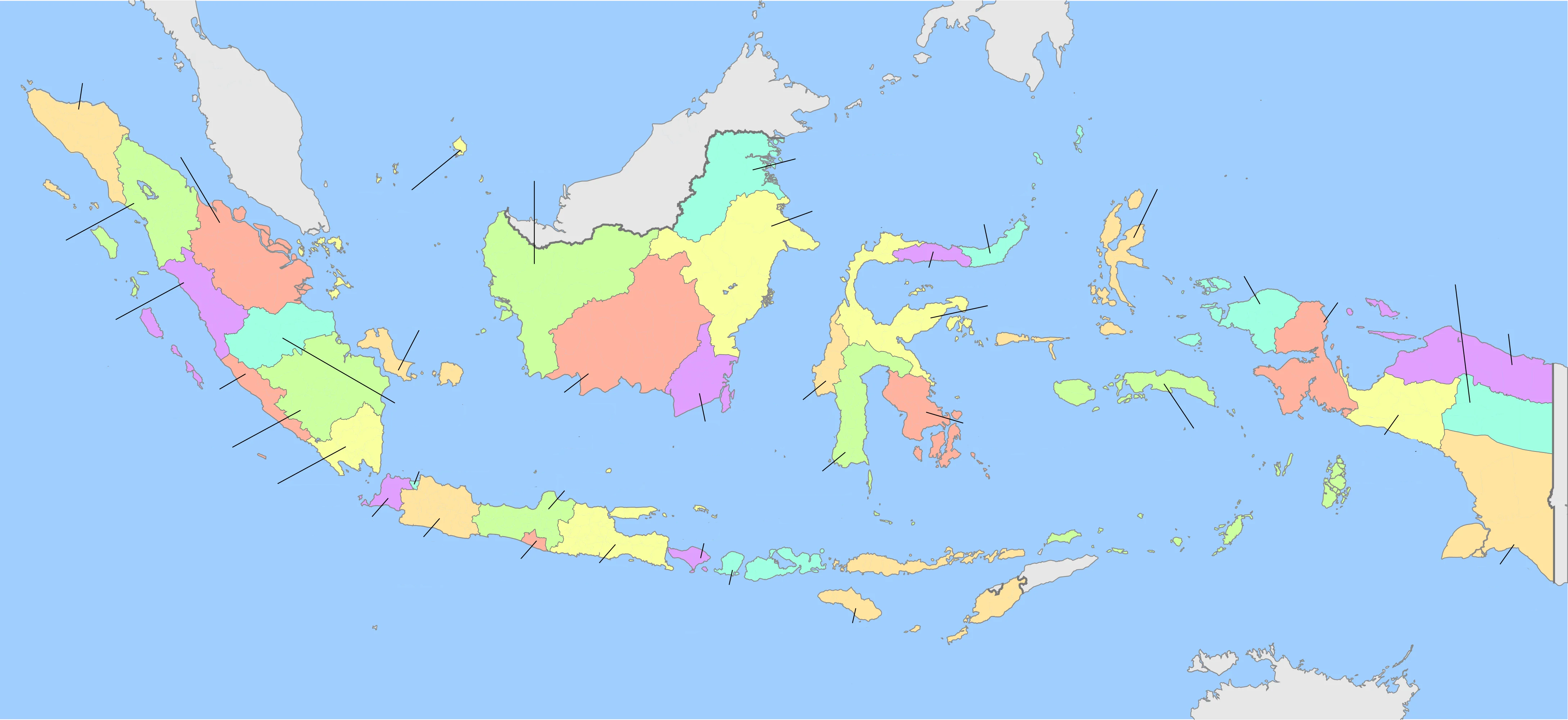 Peta Indonesia 38 Provinsi